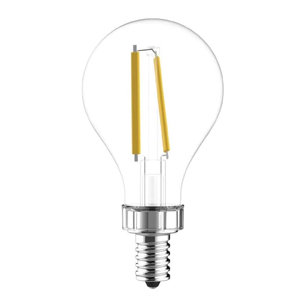 A15 E12 (Candelabra) LED Light Bulb Soft White 60 Watt Equivalence , 2PK
